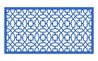 Decorative floral patterns, geometric template for cnc laser cutting vector