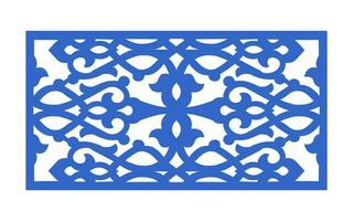 Decorative floral patterns, geometric template for cnc laser cutting vector