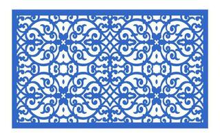 Decorative floral patterns, geometric template for cnc laser cutting vector
