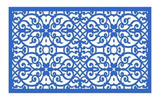 Decorative floral patterns, geometric template for cnc laser cutting vector