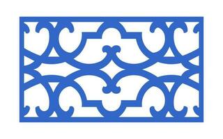 Decorative floral patterns, geometric template for cnc laser cutting vector