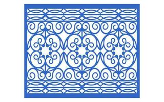 Decorative floral patterns, geometric template for cnc laser cutting vector