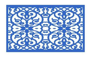 Decorative floral patterns, geometric template for cnc laser cutting vector