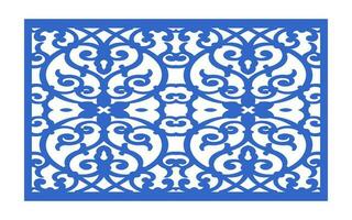 Decorative floral patterns, geometric template for cnc laser cutting vector