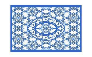 Decorative floral patterns, geometric template for cnc laser cutting vector