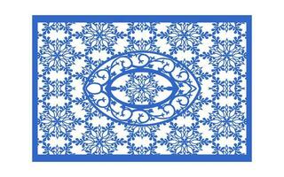 Decorative floral patterns, geometric template for cnc laser cutting vector