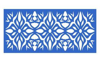 Decorative floral patterns, geometric template for cnc laser cutting vector