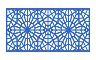 Decorative floral patterns, geometric template for cnc laser cutting vector