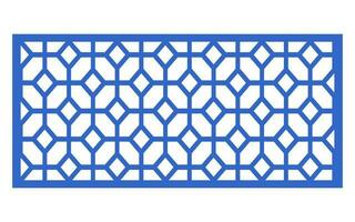 Decorative floral patterns, geometric template for cnc laser cutting vector
