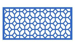 Decorative floral patterns, geometric template for cnc laser cutting vector