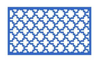 Decorative floral patterns, geometric template for cnc laser cutting vector