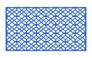 Decorative floral patterns, geometric template for cnc laser cutting vector