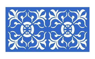 Decorative floral patterns, geometric template for cnc laser cutting vector