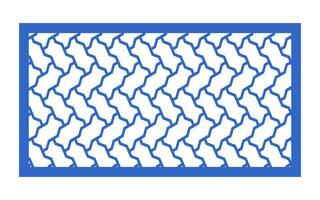 Decorative floral patterns, geometric template for cnc laser cutting vector