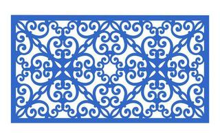 Decorative floral patterns, geometric template for cnc laser cutting vector