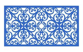 Decorative floral patterns, geometric template for cnc laser cutting vector