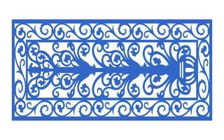 Decorative floral patterns, geometric template for cnc laser cutting vector