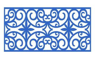 Decorative floral patterns, geometric template for cnc laser cutting vector
