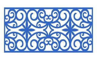 Decorative floral patterns, geometric template for cnc laser cutting vector