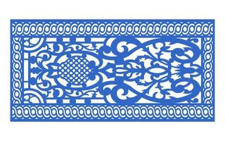 Decorative floral patterns, geometric template for cnc laser cutting vector