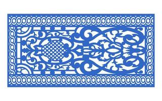 Decorative floral patterns, geometric template for cnc laser cutting vector