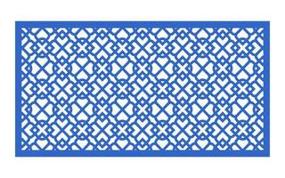 Decorative floral patterns, geometric template for cnc laser cutting vector