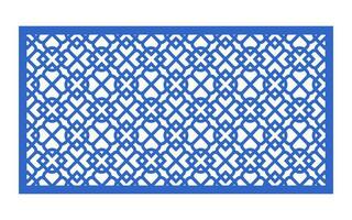 Decorative floral patterns, geometric template for cnc laser cutting vector