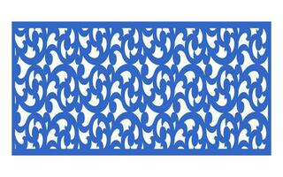 Decorative floral patterns, geometric template for cnc laser cutting vector