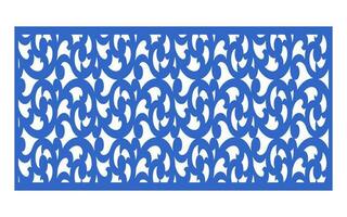 Decorative floral patterns, geometric template for cnc laser cutting vector