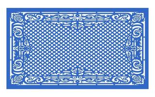 Decorative floral patterns, geometric template for cnc laser cutting vector