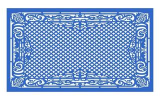 Decorative floral patterns, geometric template for cnc laser cutting vector