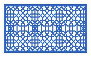 Decorative floral patterns, geometric template for cnc laser cutting vector