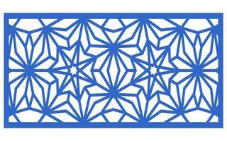 Decorative floral patterns, geometric template for cnc laser cutting vector