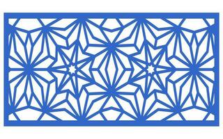 Decorative floral patterns, geometric template for cnc laser cutting vector