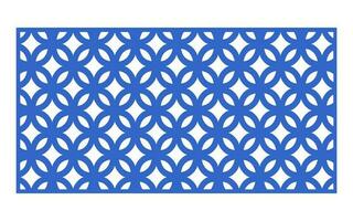 Decorative floral patterns, geometric template for cnc laser cutting vector