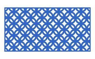 Decorative floral patterns, geometric template for cnc laser cutting vector