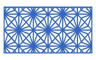 Decorative floral patterns, geometric template for cnc laser cutting vector