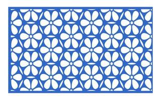 Decorative floral patterns, geometric template for cnc laser cutting vector