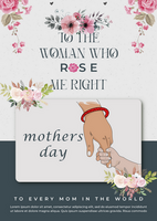 happy mothers day poster and flyer design psd