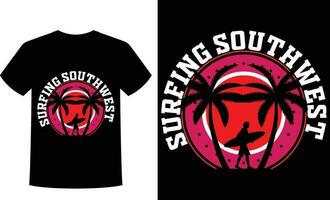 surfing southwest t-shirt vector