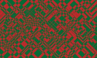 Abstract red square with green colored background. vector