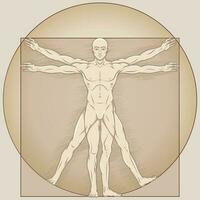 Vitruvian man Vector design