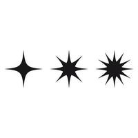 Swiss bauhaus y2k brutalist elements. Abstract geometric shapes, contemporary star figure. Vector memphis design, primitive element set.