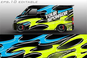 racing car livery sticker wrap vector design