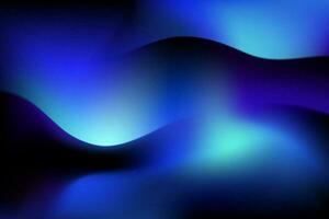 10 Gradient color Flow curve Background Blue Green color vector