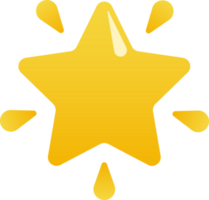 Cute Star Glowing Emoji png