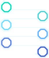 6 6 proceso pasos vertical infografía png