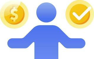 accountant icons modern gradient style vector