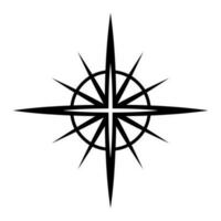 North Star Compass Logo, Compass Icon, Modern Star Symbol vector