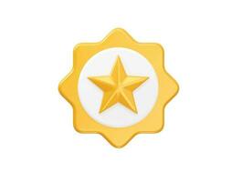 Star  rating icon 3d vector illustration